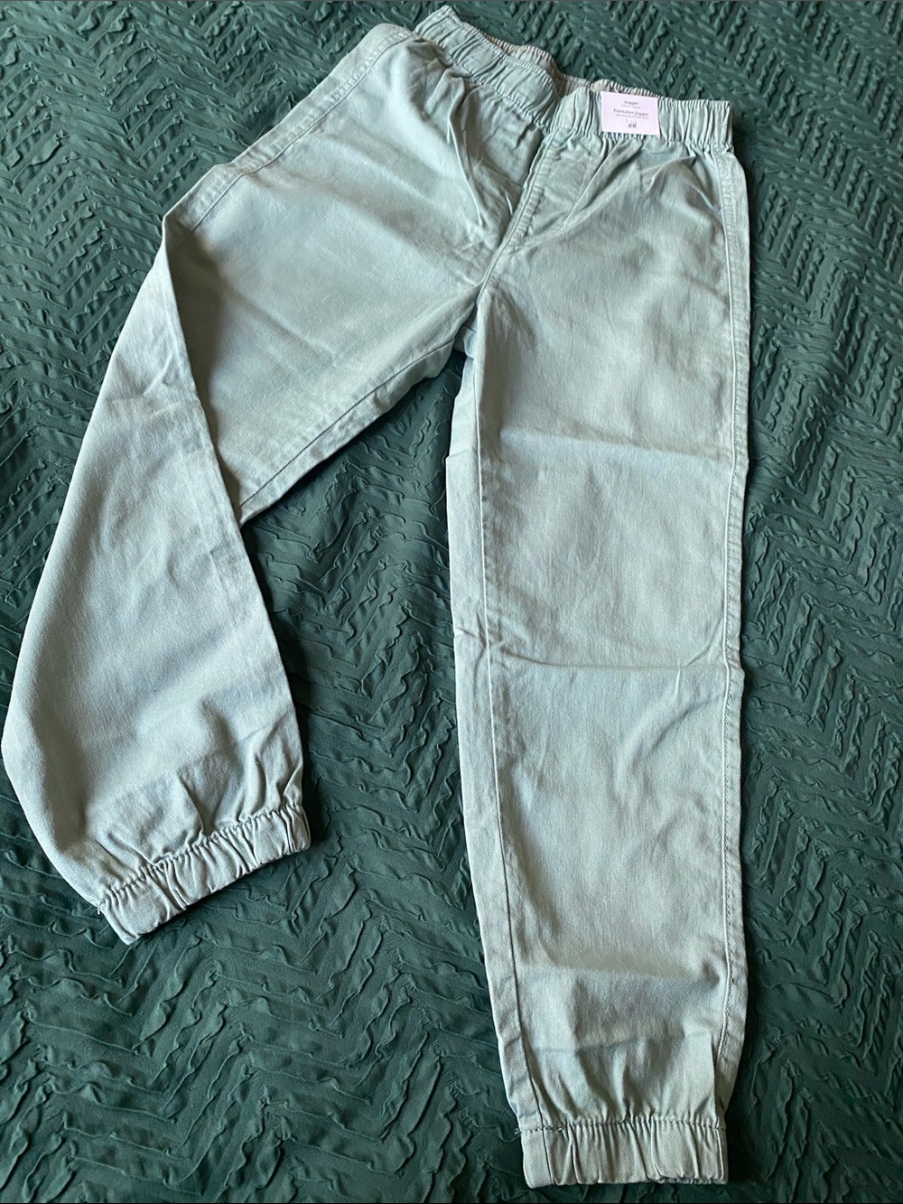 H&M Kids Sage Green Elastic Cuffed Joggers